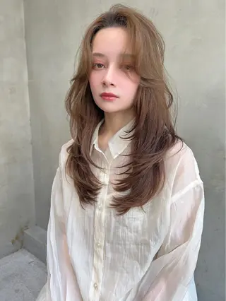 ロング ♥️ボブ/ブリーチ なしカラー/mahoのヘアスタイル