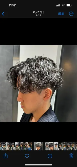 ショート パーマ メンズ 🖤Ayumi🖤 メンズ特化❤️‍🔥のヘアスタイル