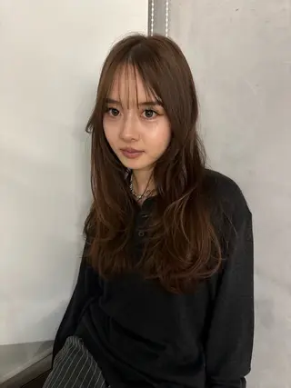 ミディアム unami kichijoji所属・💭透明感/艶髪🫧 haluki🫧‪のヘアスタイル