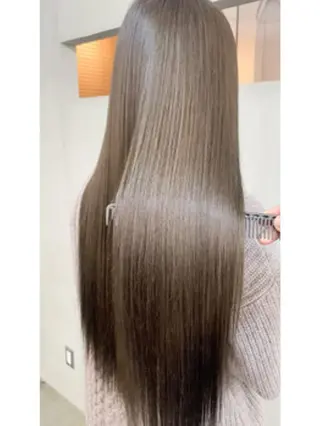 ロング カラー パーマ CARAT堺東 Aujua認定サロンのヘアスタイル