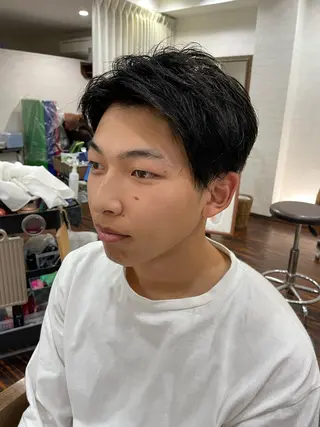 ショート メンズ Hair  create Mano所属・堀一樹/ メンズヘア/パーマのヘアスタイル