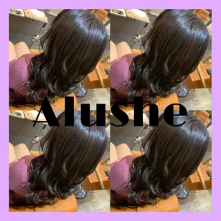 セミロング カラー ヘアアレンジ 🦋韓国ヘア 坂本 菜摘🦋のヘアスタイル