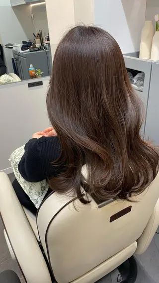 ロング カラー レイヤーカット✂︎池 袋個室サロンkumaのヘアスタイル