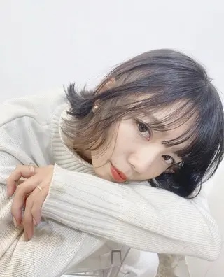 ミディアム カラー Rune清水所属・Rune シュトウダイチのヘアスタイル