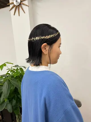 ミディアム カラー ヘアアレンジ HIROKO / 透明感暖色カラー🎀のヘアスタイル