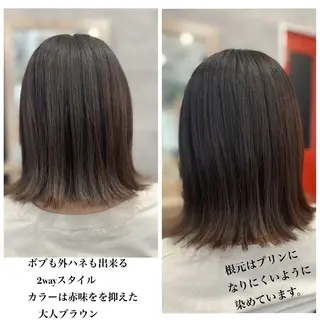 セミロング _White所属・ＳＨＩ ＺＵのヘアスタイル