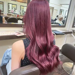 ロング カラー ‪るか/‪透明感 カラー/アレンジのヘアスタイル