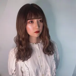 セミロング 髪質改善/美髪矯正/ ハイトーン Kuroのヘアスタイル