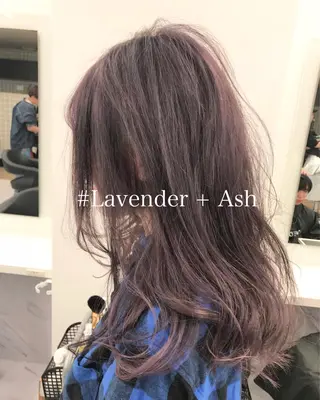 ロング カラー ヘアアレンジ TONE所属・透明感カラー/ 韓国ヘア/縮毛矯正のヘアスタイル