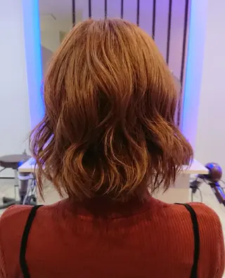 ミディアム カラー ヘアアレンジ 小林 伸行のヘアスタイル