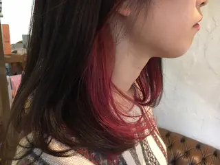 セミロング カラー tocca八王子 AYAKAのヘアスタイル