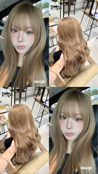 ロング カラー Ouka/Wカラー/ 大人艶カラーのヘアスタイル