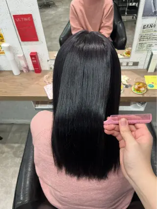 セミロング カラー 🍓艶髪/艶カラー ハイトーン/しんたにのヘアスタイル