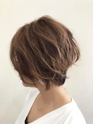 ショート パーマ Asian Hair &Eyebrowのヘアスタイル