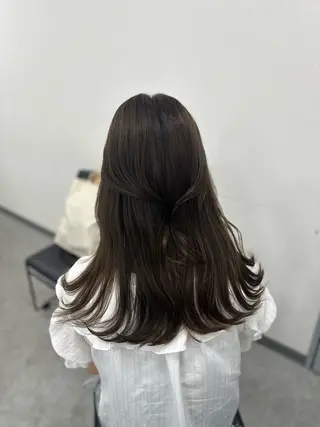 セミロング 💖ベージュ💖 MEARIのヘアスタイル