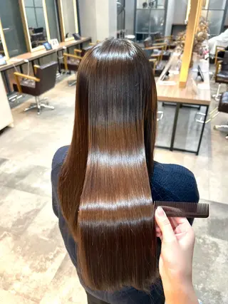 ロング カラー 髪質改善/赤みなし 透明感/ririkaのヘアスタイル