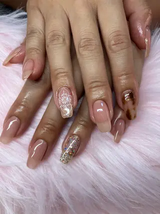 ネイル rukianail 新里のネイルデザイン