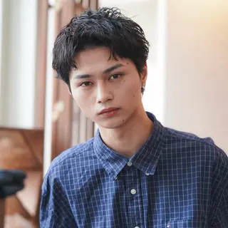 ショート メンズ 内山湧勝/メンズ/ ショート/パーマのヘアスタイル