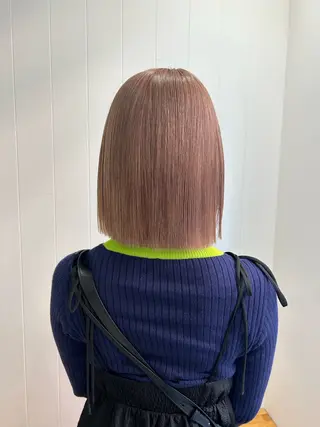 ミディアム カラー 顔周りレイヤー 🎀マリノのヘアスタイル