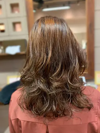 ロング カラー パーマ BLISE Akazawaのマツエク・マツパデザイン