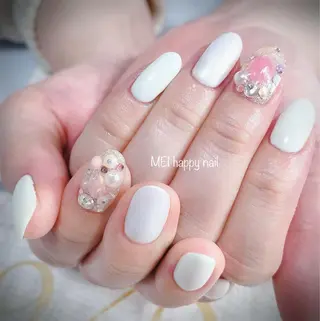 ネイル 北浦和 自爪育成ケアのネイルデザイン