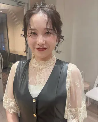 ロング カラー ヘアアレンジ nakahara madokaのヘアスタイル