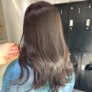 ロング カラー ヘアアレンジ ブリーチなしカラー /ベージュ/安形翔のヘアスタイル