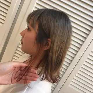 ミディアム カラー GO TODAY SHAiRE SALON 町田店所属・🫧大森 知夏🫧のヘアスタイル