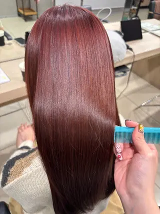 ロング カラー 🍒カラー/縮毛🍒 こばるのヘアスタイル