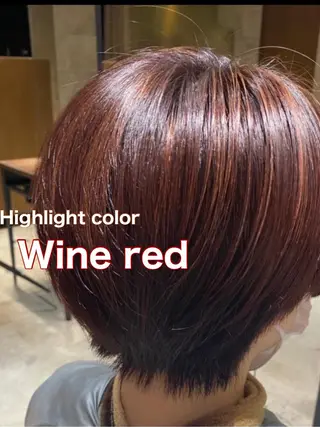 ショート カラー 髙木美緒🌿 レイヤー/アレンジのヘアスタイル