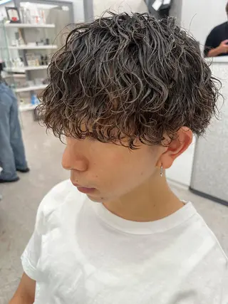 パーマ メンズ 🍐シャドウパーマ メンズ特化/守岡🍐のヘアスタイル