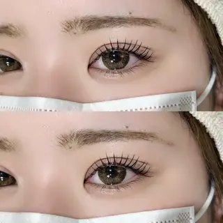 マツエク・マツパ 上村ひかる🫧束感 パリエク/マツパのマツエク・マツパデザイン