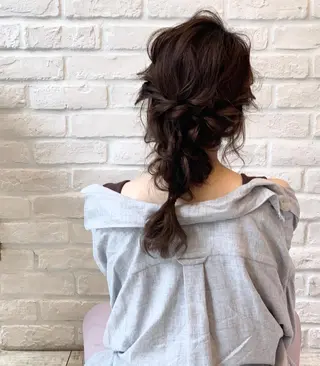 セミロング ヘアアレンジ SHANTi 飯塚 ヘアセット/髪質改善のヘアスタイル