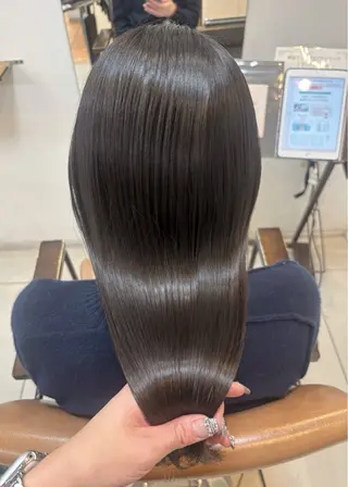 セミロング カラー 頭皮×髪質改善 透明感カラー💎中村のヘアスタイル