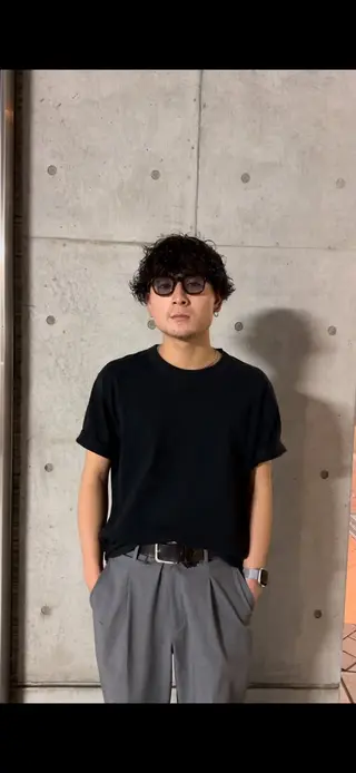 ショート パーマ メンズ 佐竹 楓のヘアスタイル