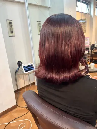 ミディアム 🍒Ayana🍒 艶カラー🍒のヘアスタイル