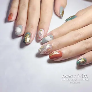 ネイル かな/40代からの カジュアルネイルのネイルデザイン