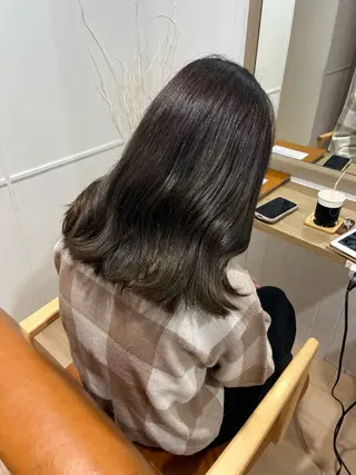 セミロング カラー ERII /伏見・栄 カットモデル募集中!のヘアスタイル