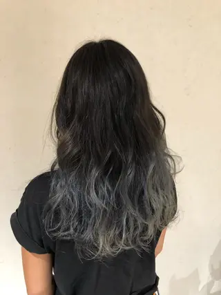 ロング カラー 小島嵩人 縮毛矯正 髪質改善のヘアスタイル