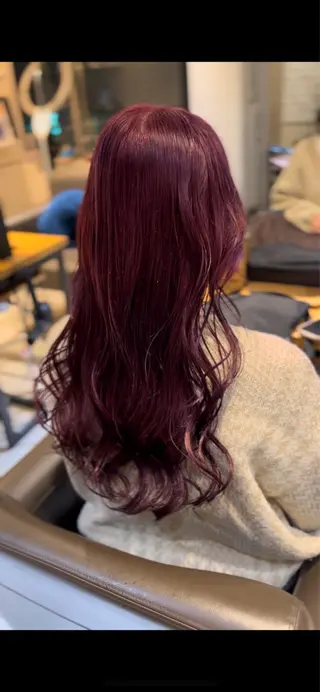 ロング カラー 🌿earth亀有店 【緑髪のノブ】🌿のヘアスタイル