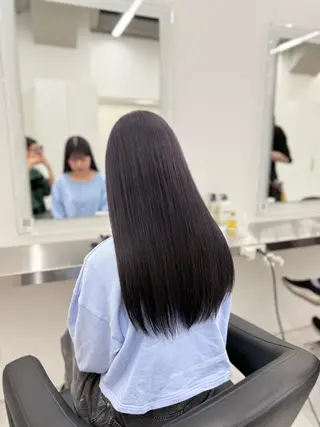 ロング カラー 中韓レイヤー/ ブラウン🤎はやとのヘアスタイル