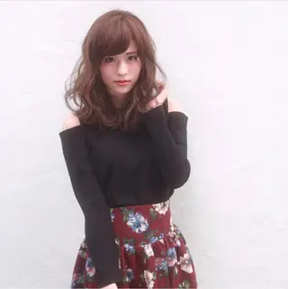 ミディアム 自宅での再現性👌 溝の口/中裕樹のヘアスタイル