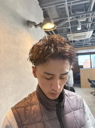 ショート パーマ指名率No1 メンズ特化ケイトのヘアスタイル