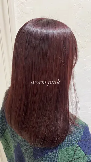 ロング パーマ 《艶髪縮毛矯正》 かのん☽⑅ ˖のヘアスタイル