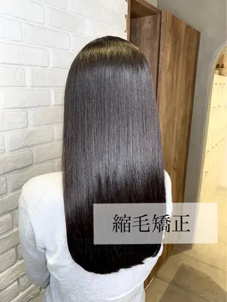 ロング パーマ 髪質改善/縮毛矯正 艶カラー/珠聡のヘアスタイル