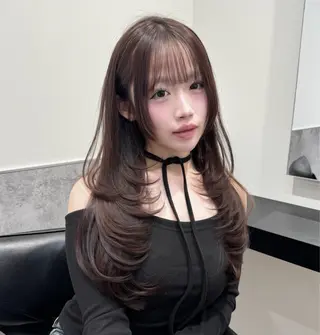 ロング カラー GO TODAY 原宿Verno店所属・韓国系支持率No.1 レイヤー特化/きょうのヘアスタイル