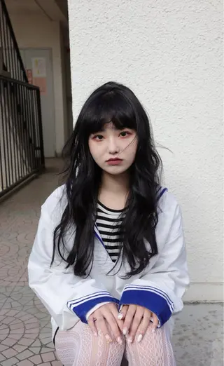 ロング 柚音 nero hairのヘアスタイル