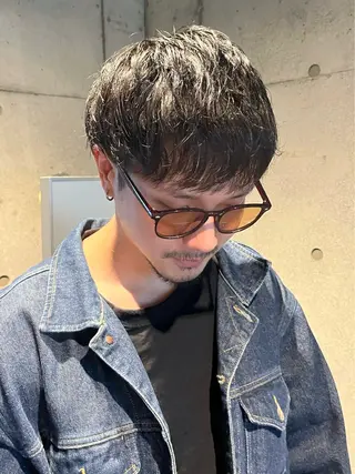 ショート パーマ youres hair 東新宿のヘアスタイル