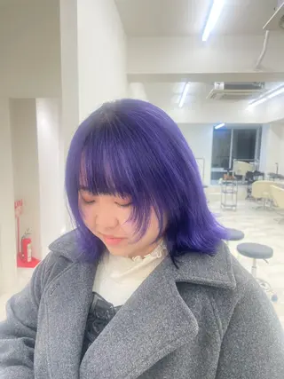 ミディアム カラー 声優オタク美容師🎀 𝑹𝑰𝑵𝑶𝑵のヘアスタイル