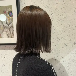 ミディアム カラー 佐藤 あさみのヘアスタイル